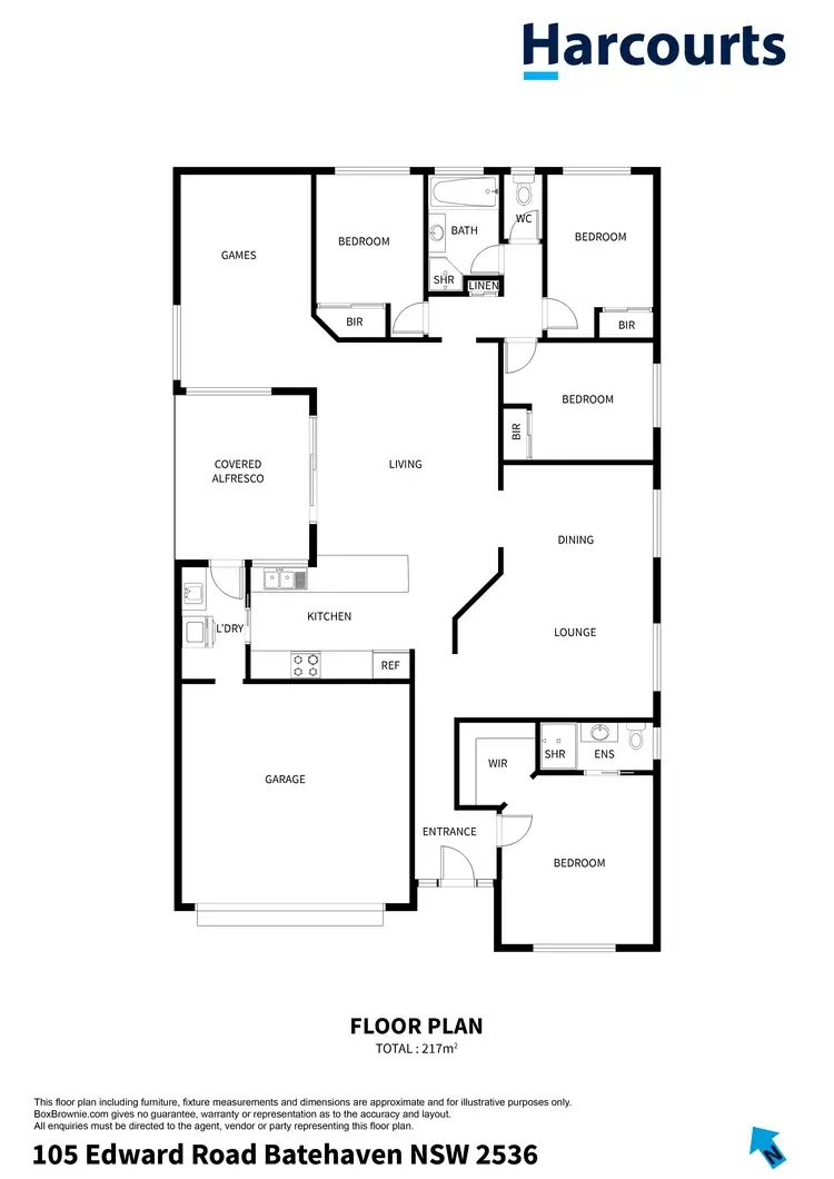Floorplan of Homely house listing, 105 Edward Road, Batehaven NSW 2536