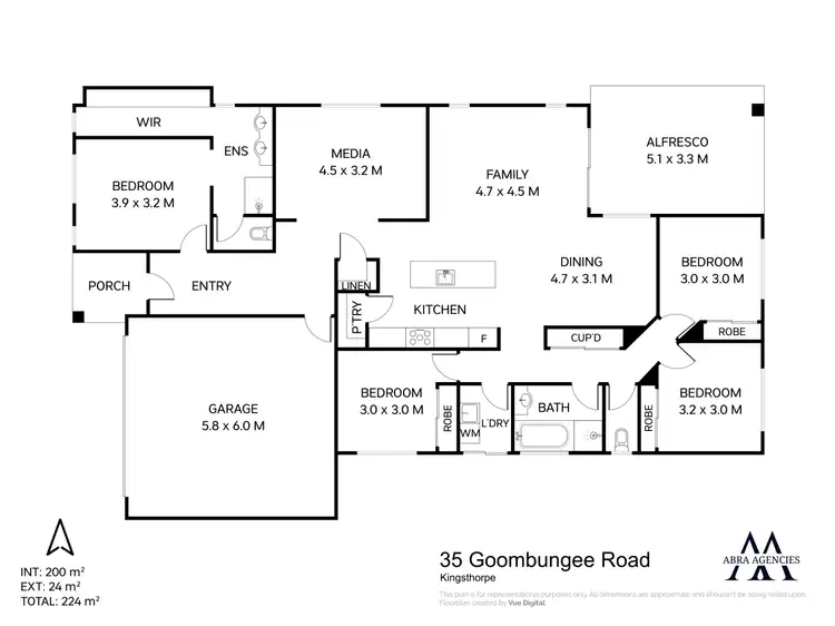Floorplan of Homely house listing, 35 Goombungee Road, Kingsthorpe QLD 4400