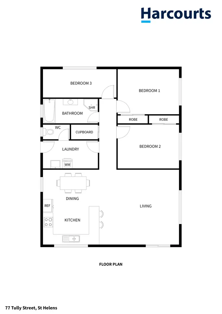 Floorplan of Homely house listing, 77 Tully Street, St Helens TAS 7216