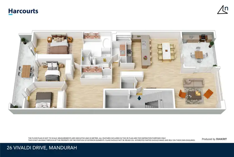 Floorplan of Homely apartment listing, 2/26 Vivaldi Drive, Mandurah WA 6210