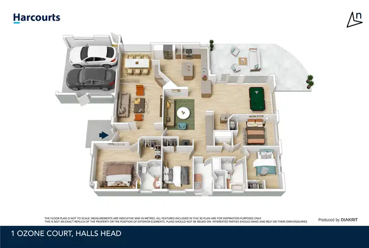 Floorplan of Homely house listing, 1 Ozone Court, Halls Head WA 6210