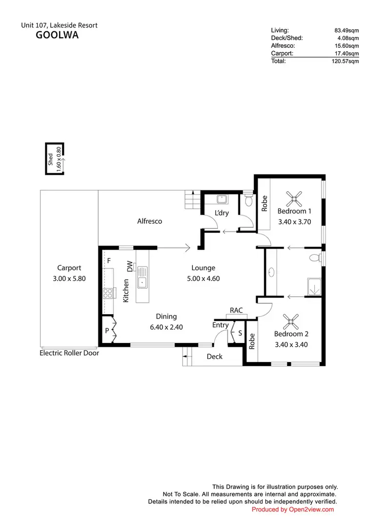 Floorplan of Homely house listing, 107/1 Banfield Road, Goolwa North SA 5214