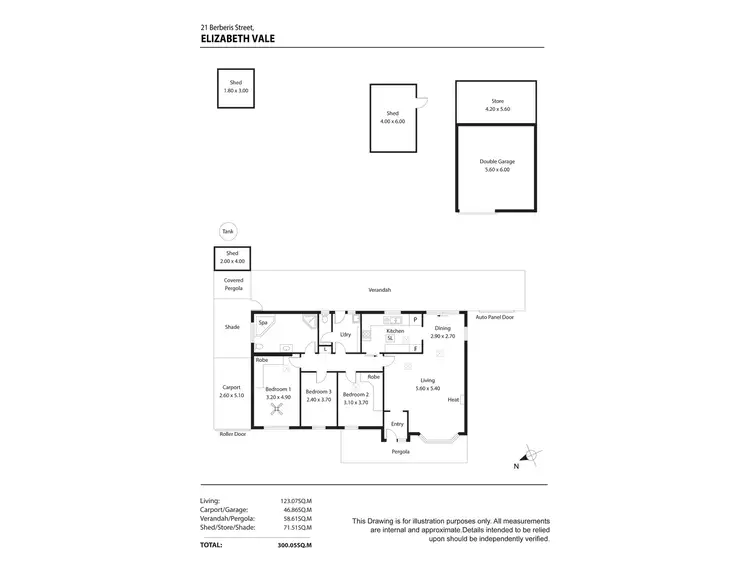 Floorplan of Homely house listing, 21 Berberis Street, Elizabeth Vale SA 5112