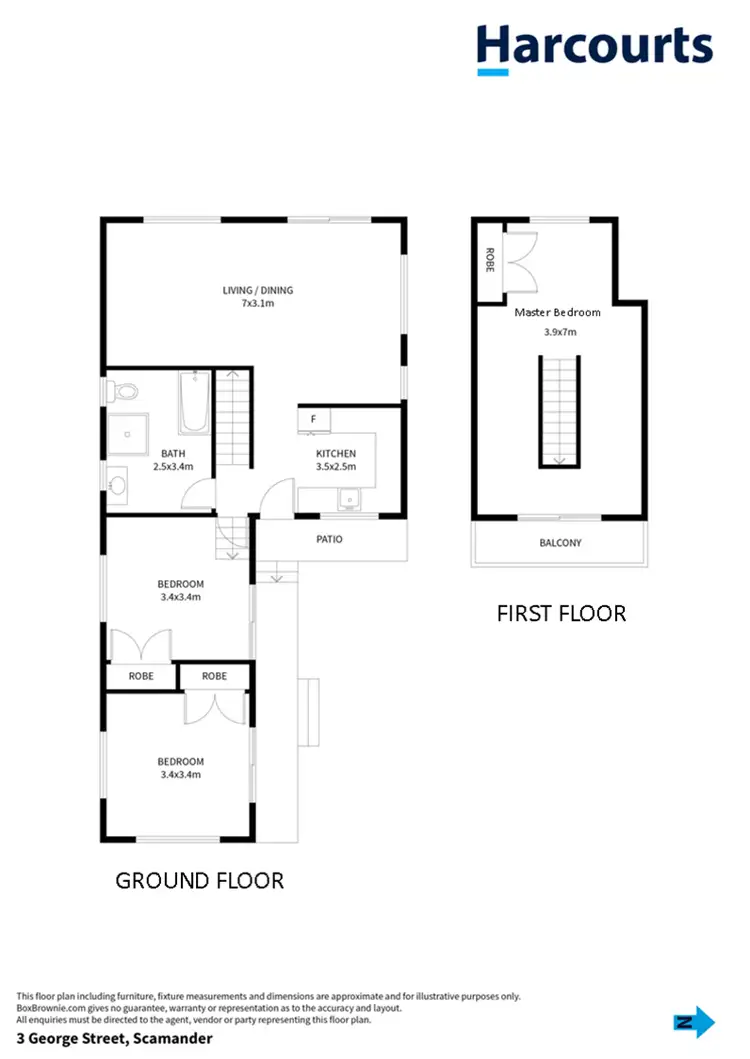 Floorplan of Homely house listing, 3 George Street, Scamander TAS 7215