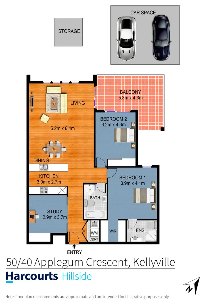 Floorplan of Homely apartment listing, 50/40 Applegum Crescent, North Kellyville NSW 2155