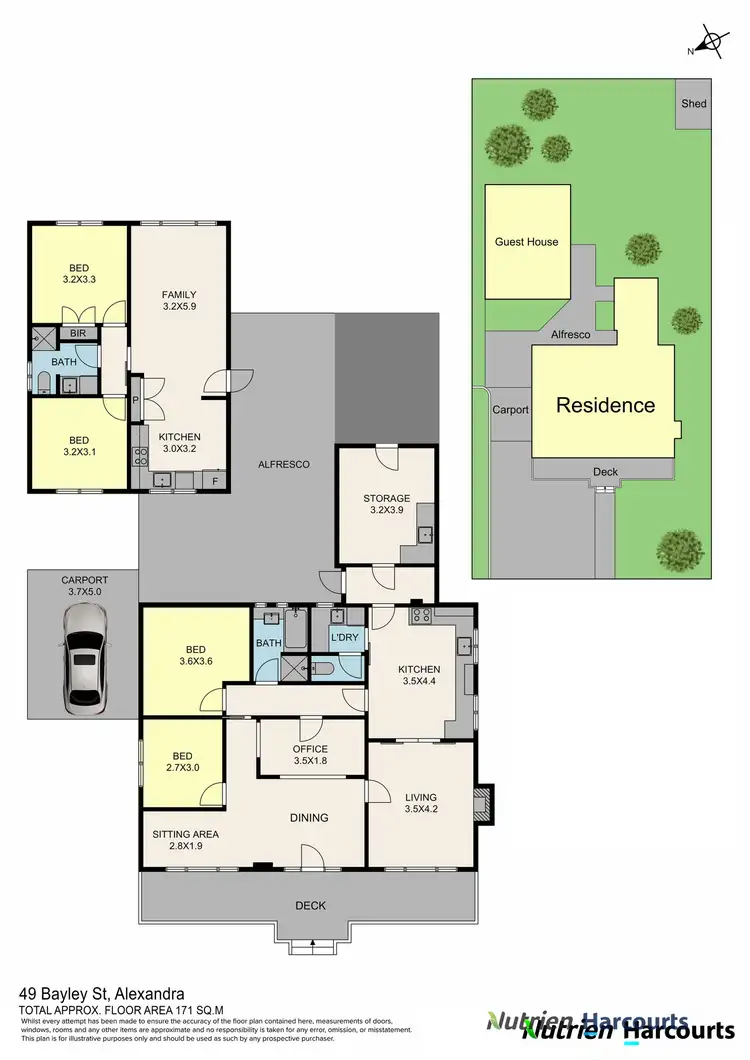 Floorplan of Homely house listing, 49 Bayley Street, Alexandra VIC 3714