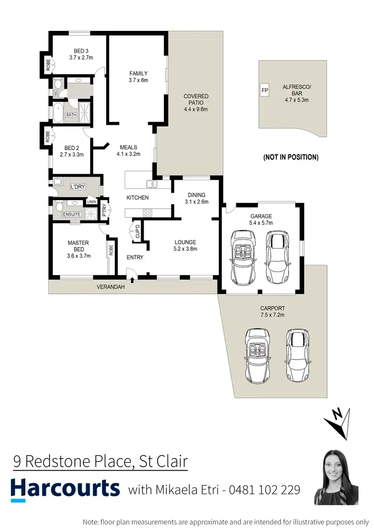 Floorplan of Homely house listing, 9 Redstone Place, St Clair NSW 2759