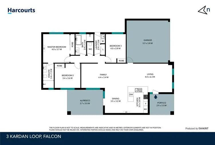 Floorplan of Homely house listing, 3 Kardan Loop, Falcon WA 6210