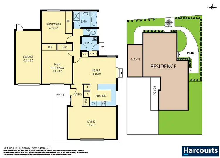 Floorplan of Homely unit listing, 8/653-654 Esplanade, Mornington VIC 3931