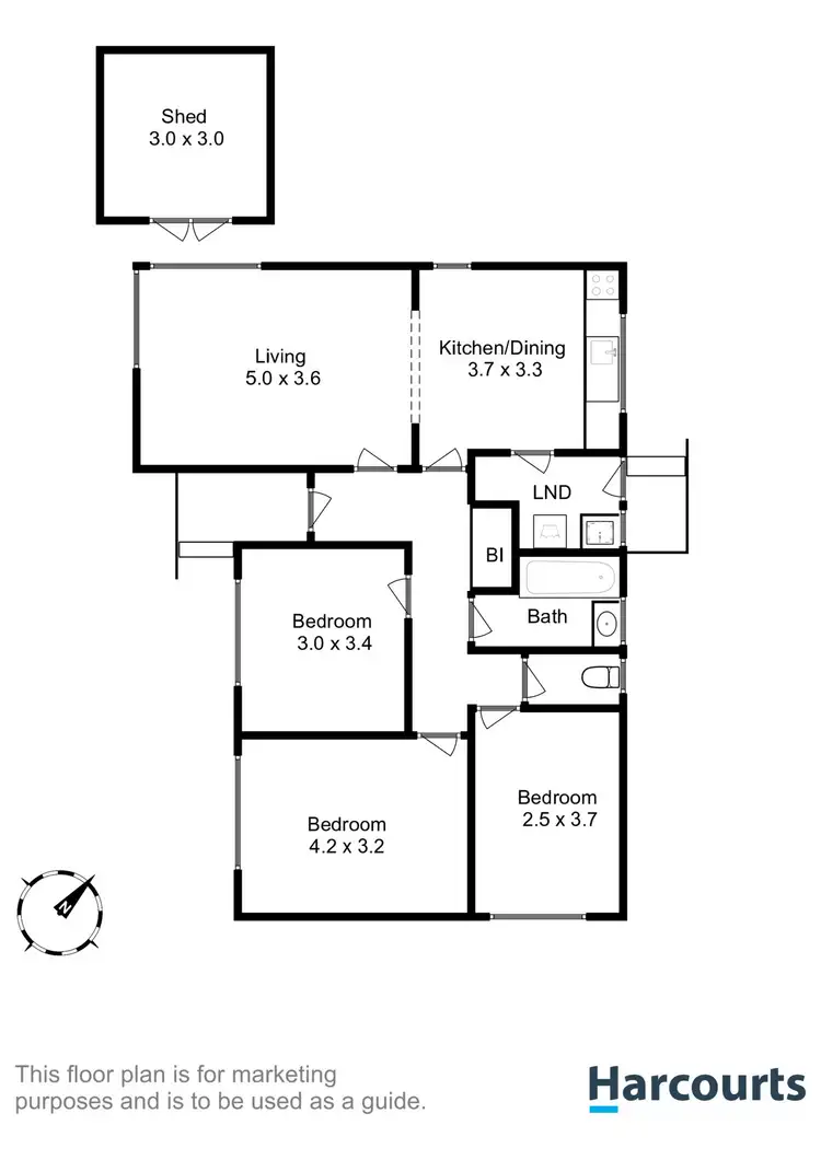 Floorplan of Homely house listing, 2 Sands Court, Clarendon Vale TAS 7019