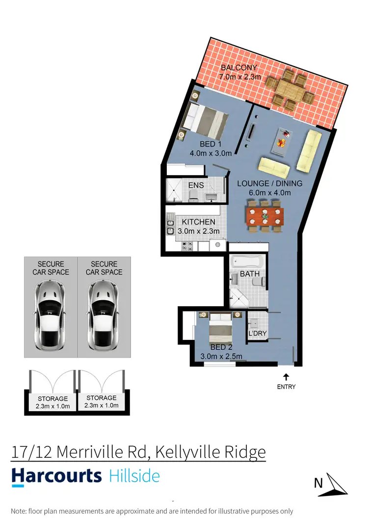 Floorplan of Homely apartment listing, 17/12 Merriville Road, Kellyville Ridge NSW 2155
