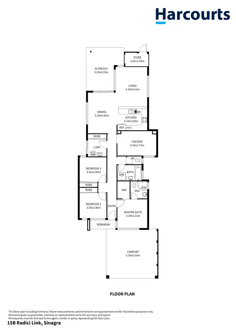 Floorplan of Homely house listing, 15B Radici Link, Sinagra WA 6065