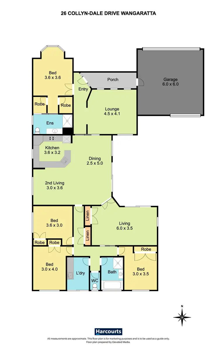 Floorplan of Homely house listing, 26 Collyn-Dale Drive, Wangaratta VIC 3677