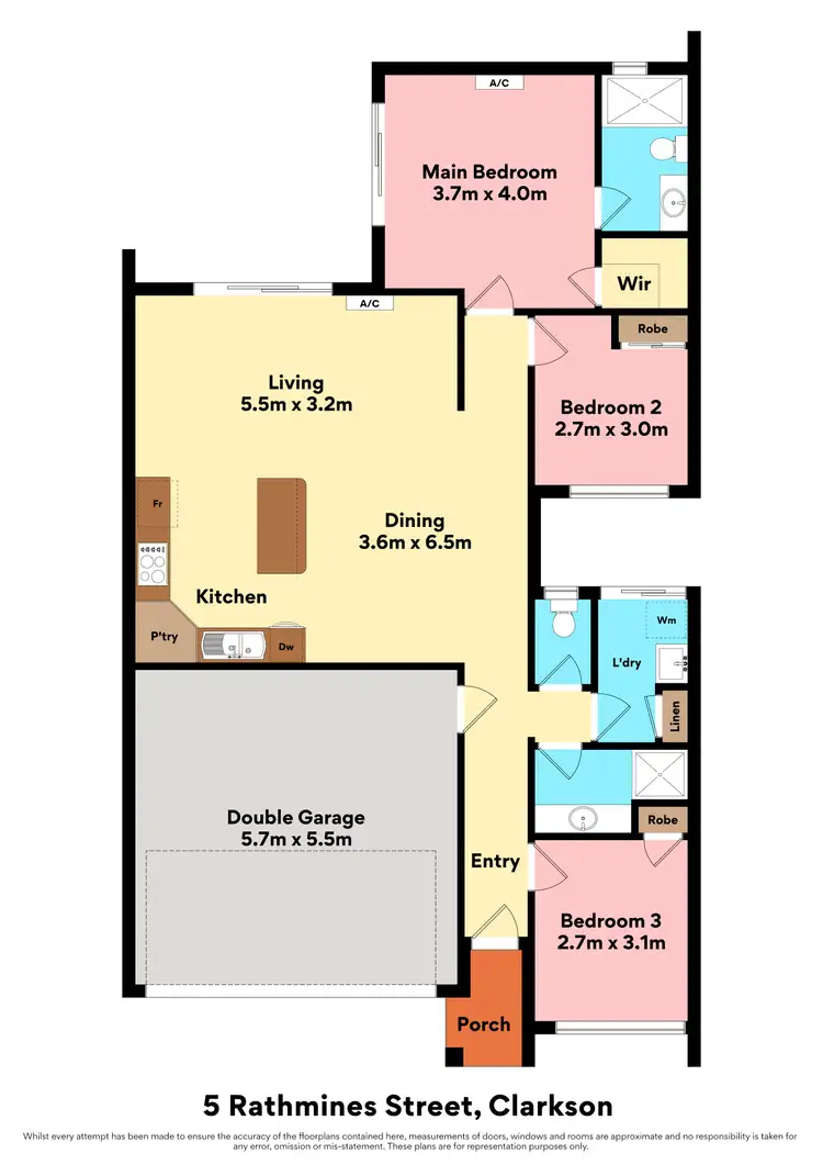 Floorplan of Homely house listing, 5 Rathmines Street, Clarkson WA 6030