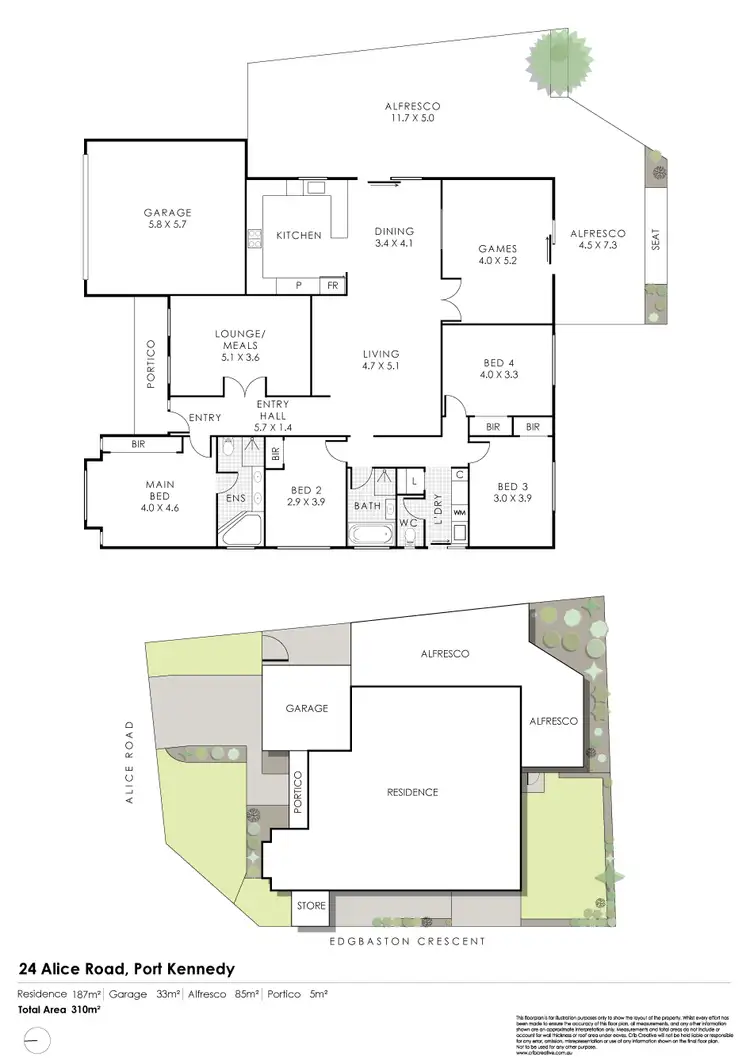 Floorplan of Homely house listing, 24 Alice Road, Port Kennedy WA 6172