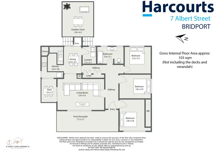 Floorplan of Homely house listing, 7 Albert Street, Bridport TAS 7262