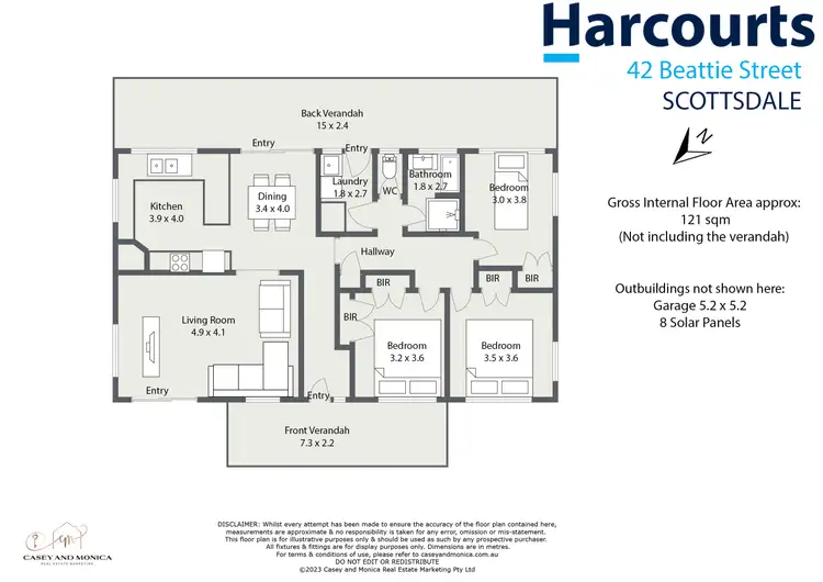 Floorplan of Homely house listing, 42 Beattie Street, Scottsdale TAS 7260