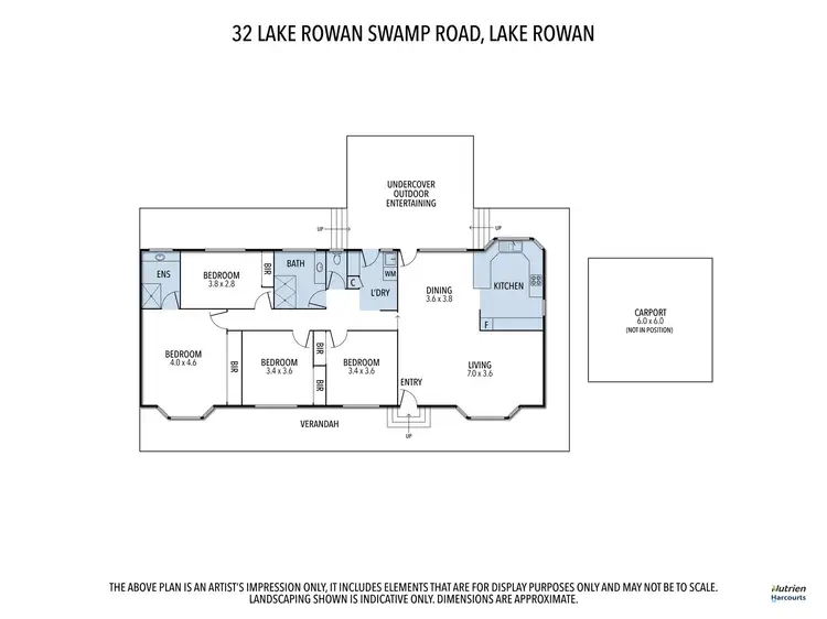 Floorplan of Homely rural property listing, 32 Swamp Road, Lake Rowan VIC 3727