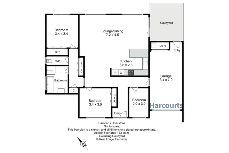 Floorplan of Homely unit listing, 2/17 Amber Court, Ulverstone TAS 7315