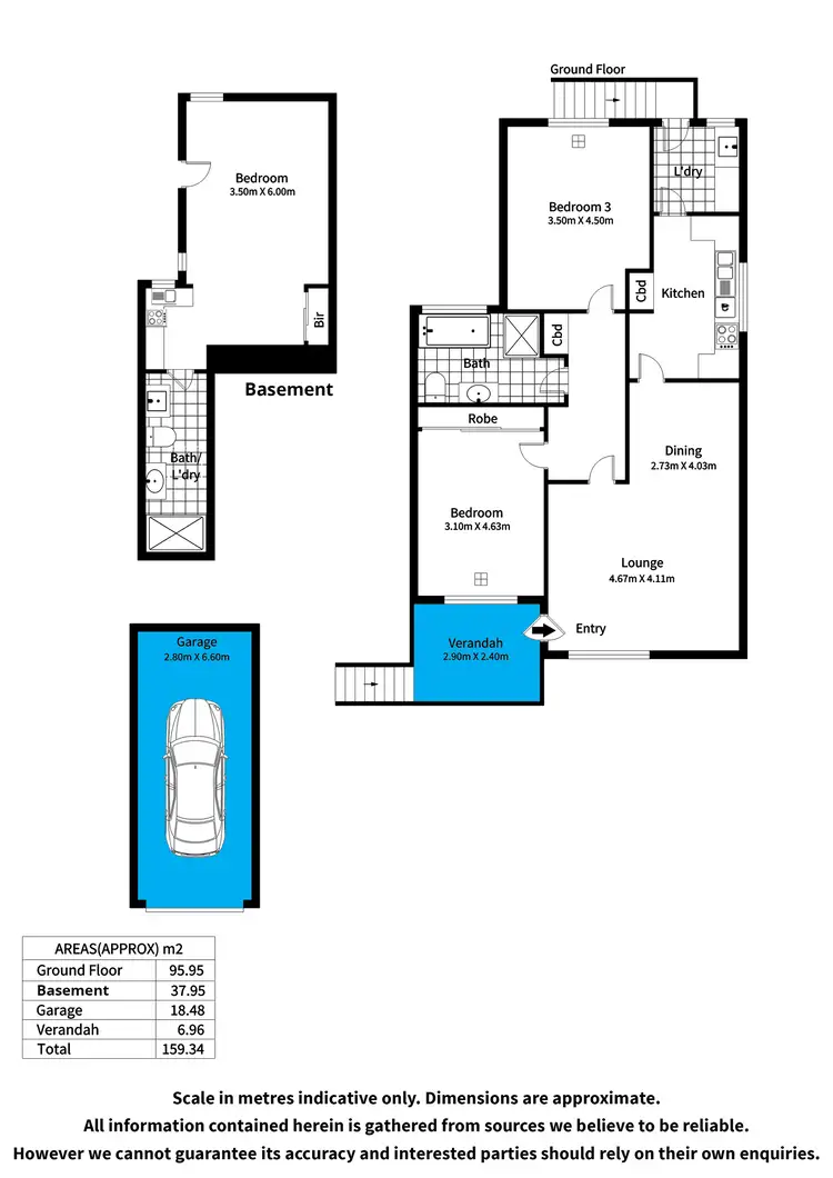 Floorplan of Homely unit listing, 3/29 The Common, Beaumont SA 5066