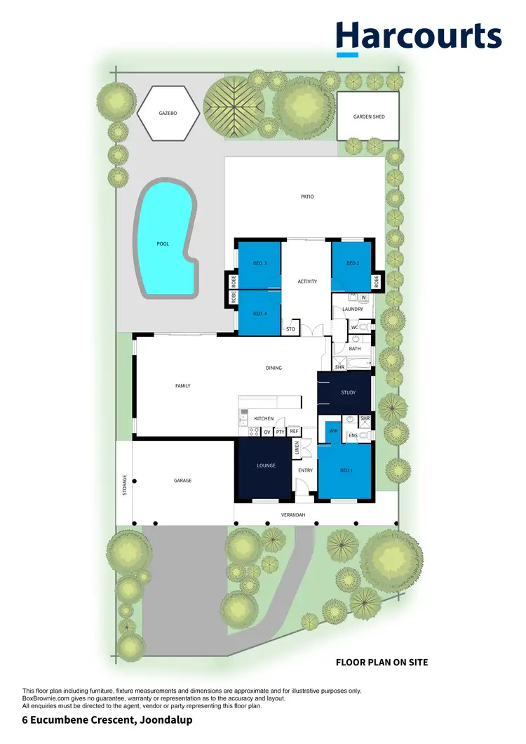 Floorplan of Homely house listing, 6 Eucumbene Crescent, Joondalup WA 6027