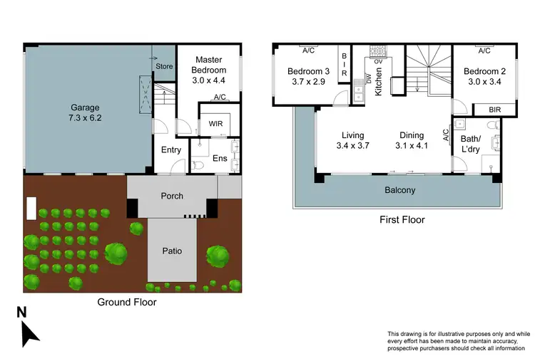 Floorplan of Homely townhouse listing, 12/561 Boronia Road, Wantirna VIC 3152