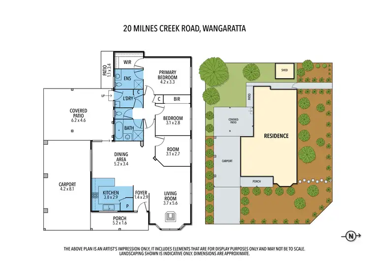Floorplan of Homely house listing, 20 Milnes Creek Drive, Wangaratta VIC 3677