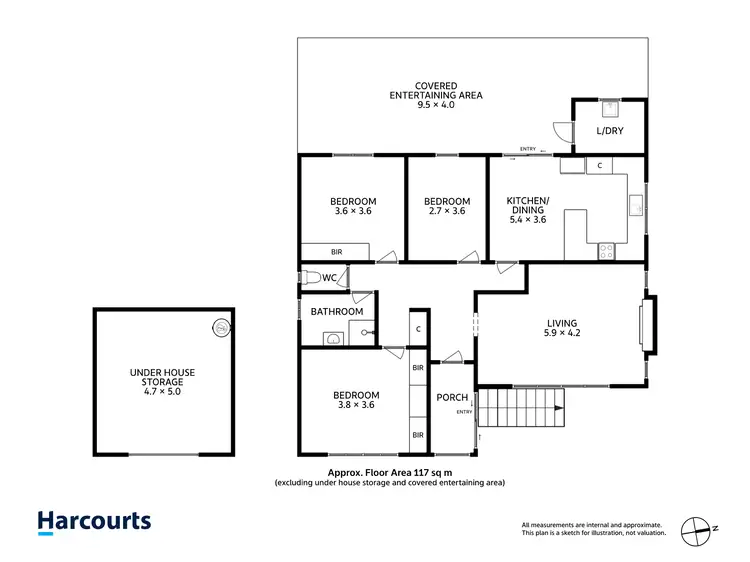 Floorplan of Homely house listing, 22 Sampson Street, Hillcrest TAS 7320