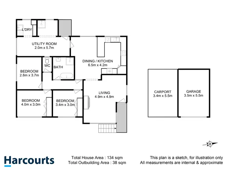 Floorplan of Homely house listing, 16 John Street, Geeveston TAS 7116