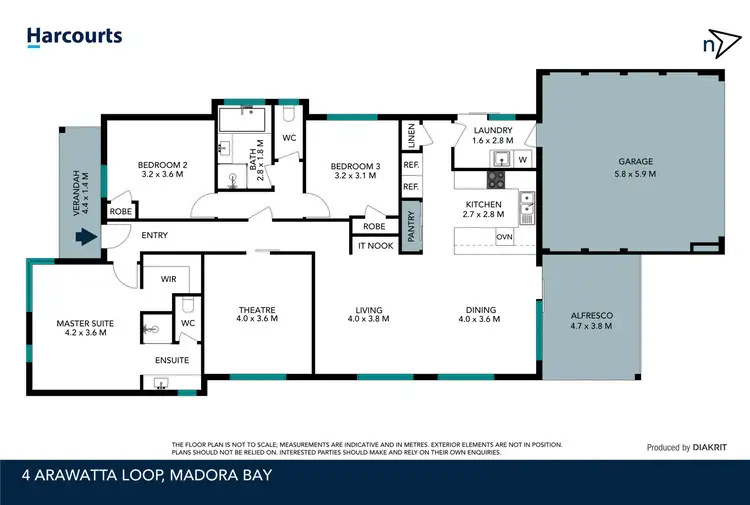 Floorplan of Homely house listing, 4 Arawatta Loop, Madora Bay WA 6210