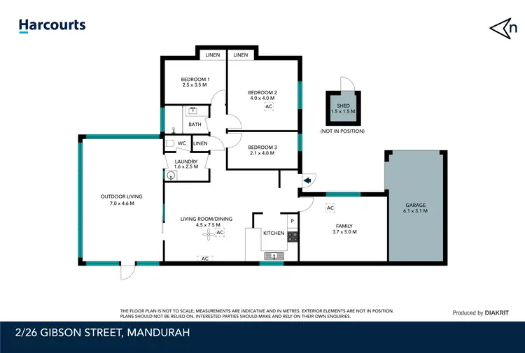 Floorplan of Homely house listing, 2/26 Gibson Street, Mandurah WA 6210