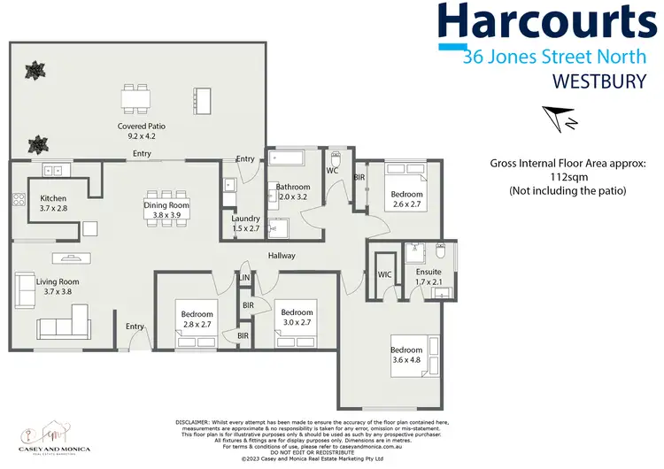 Floorplan of Homely house listing, 34 Jones Street North, Westbury TAS 7303