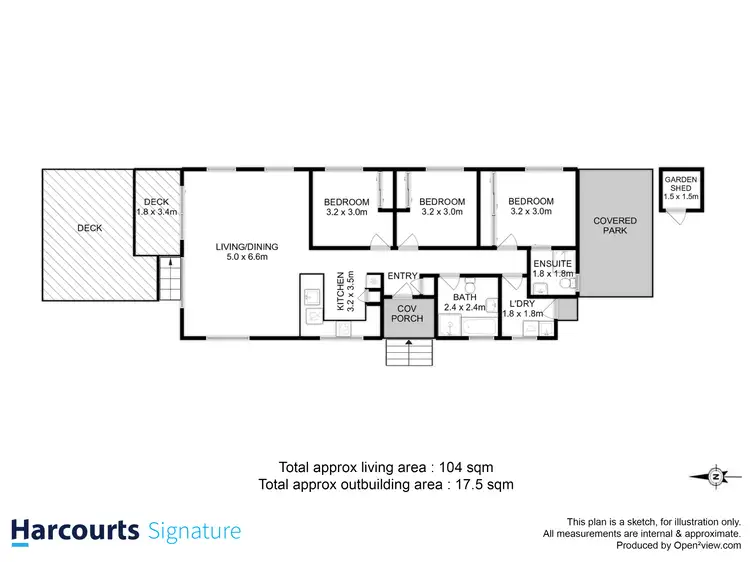 Floorplan of Homely villa listing, 1/12 Camrise Drive, Cambridge TAS 7170