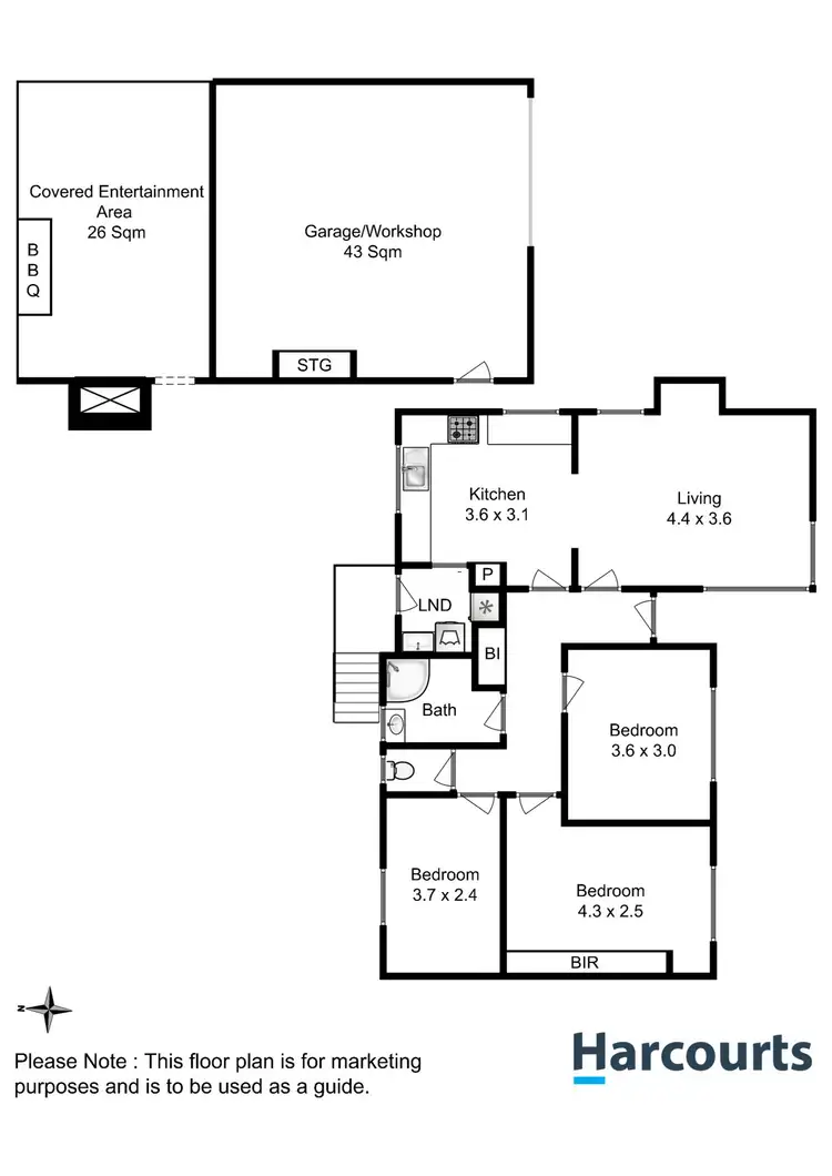 Floorplan of Homely house listing, 20 Culgoa Street, Mornington TAS 7018