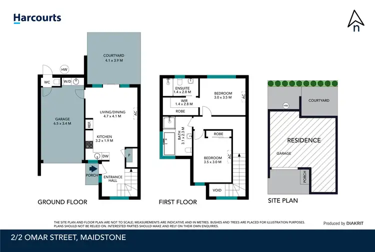 Floorplan of Homely townhouse listing, 2/2 Omar Street, Maidstone VIC 3012