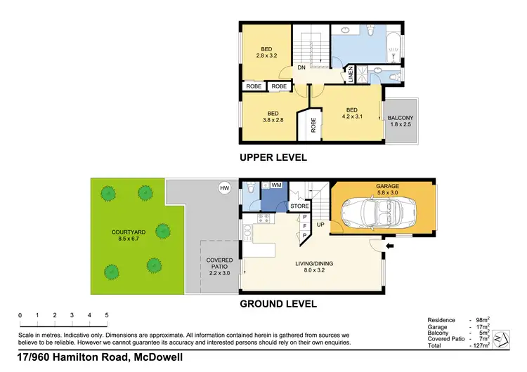 Floorplan of Homely townhouse listing, 17/960 Hamilton Road, Mcdowall QLD 4053
