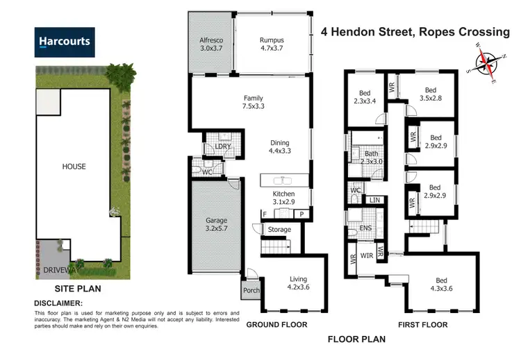 Floorplan of Homely house listing, 4 Hendon Street, Ropes Crossing NSW 2760