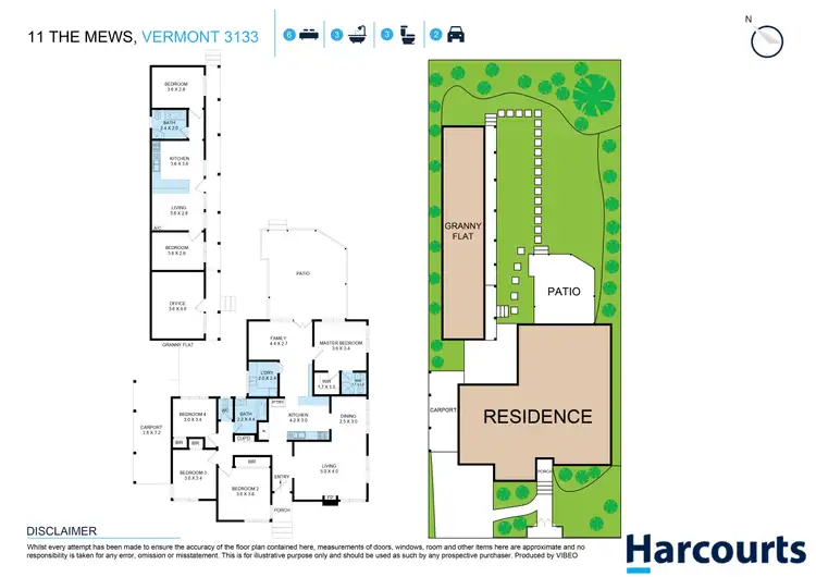 Floorplan of Homely house listing, 11 The Mews, Vermont VIC 3133