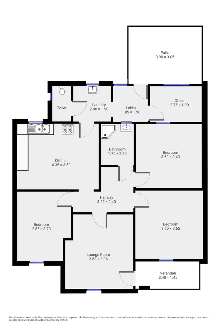 Floorplan of Homely house listing, 61 Queen Street, Peterborough SA 5422