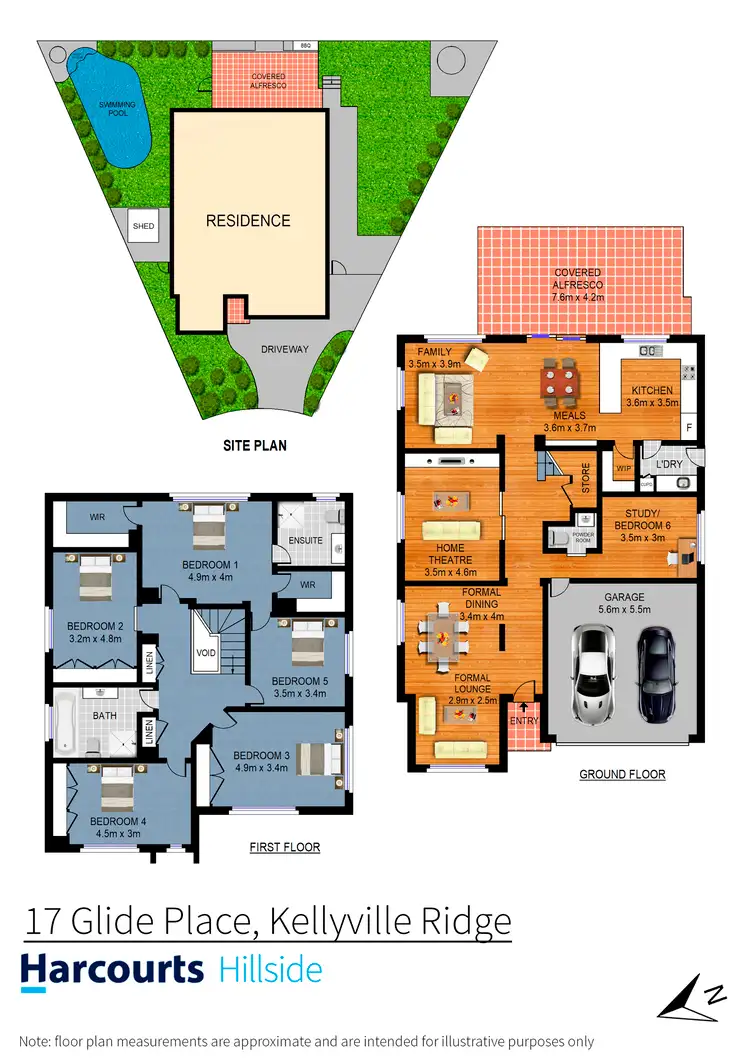 Floorplan of Homely house listing, 17 Glide Place, Kellyville Ridge NSW 2155
