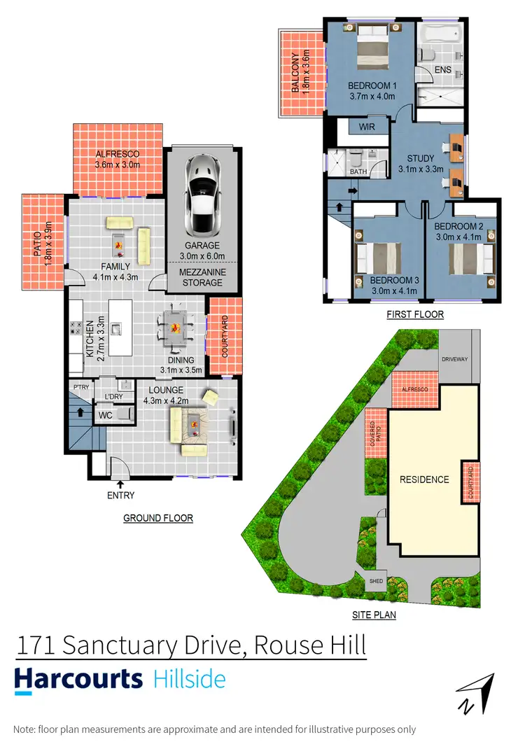 Floorplan of Homely house listing, 171 Sanctuary Drive, Rouse Hill NSW 2155