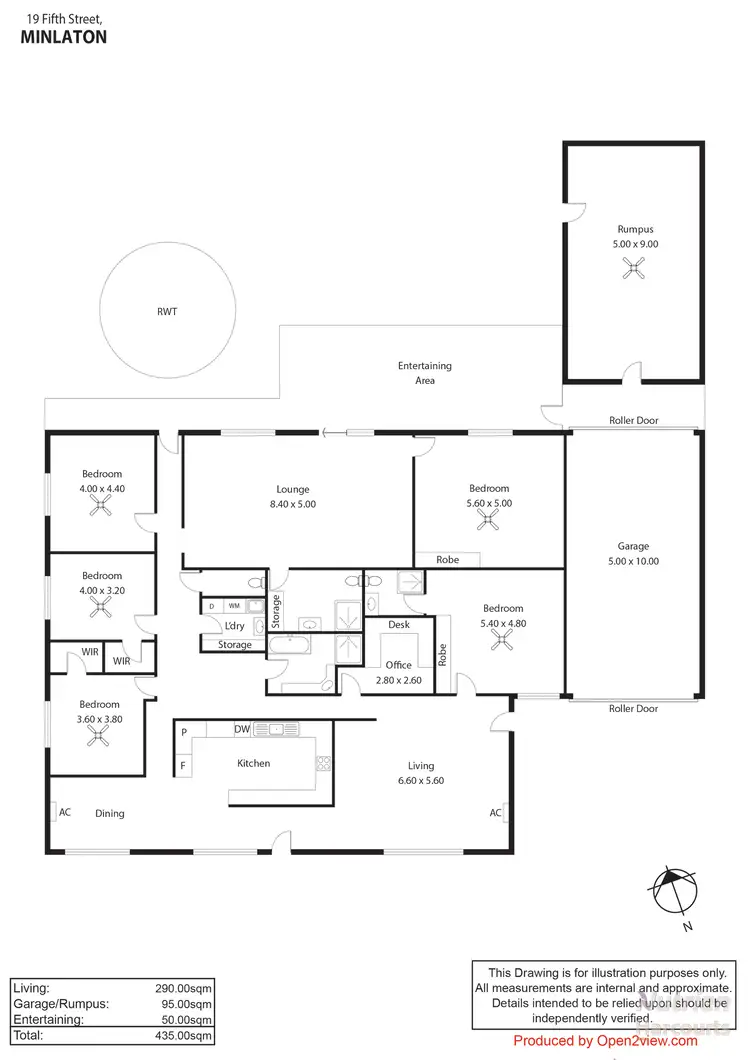 Floorplan of Homely house listing, 19 Fifth Street, Minlaton SA 5575