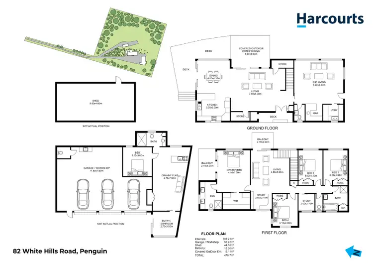 Floorplan of Homely house listing, 82 White Hills Road, Penguin TAS 7316