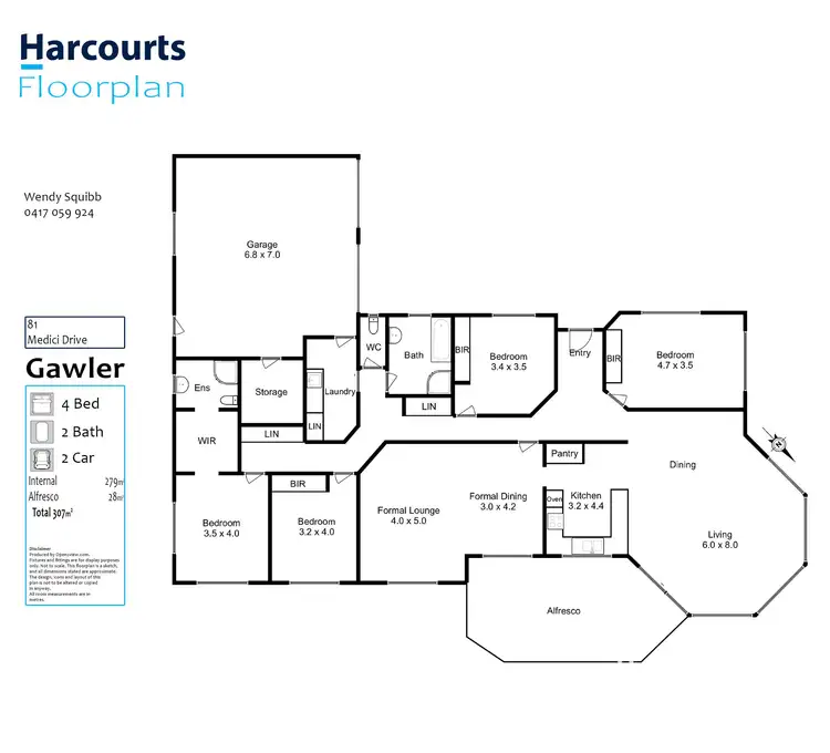 Floorplan of Homely house listing, 81 Medici Drive, Gawler TAS 7315