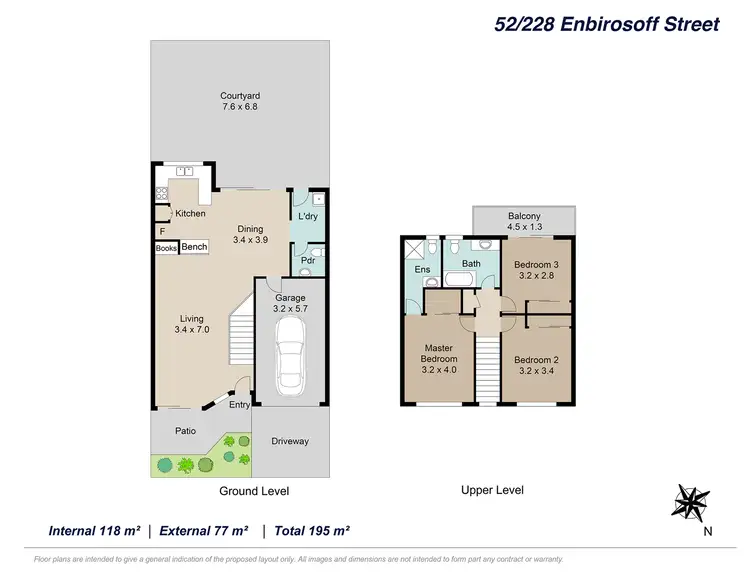 Floorplan of Homely townhouse listing, 52/228 Enborisoff Street, Taigum QLD 4018