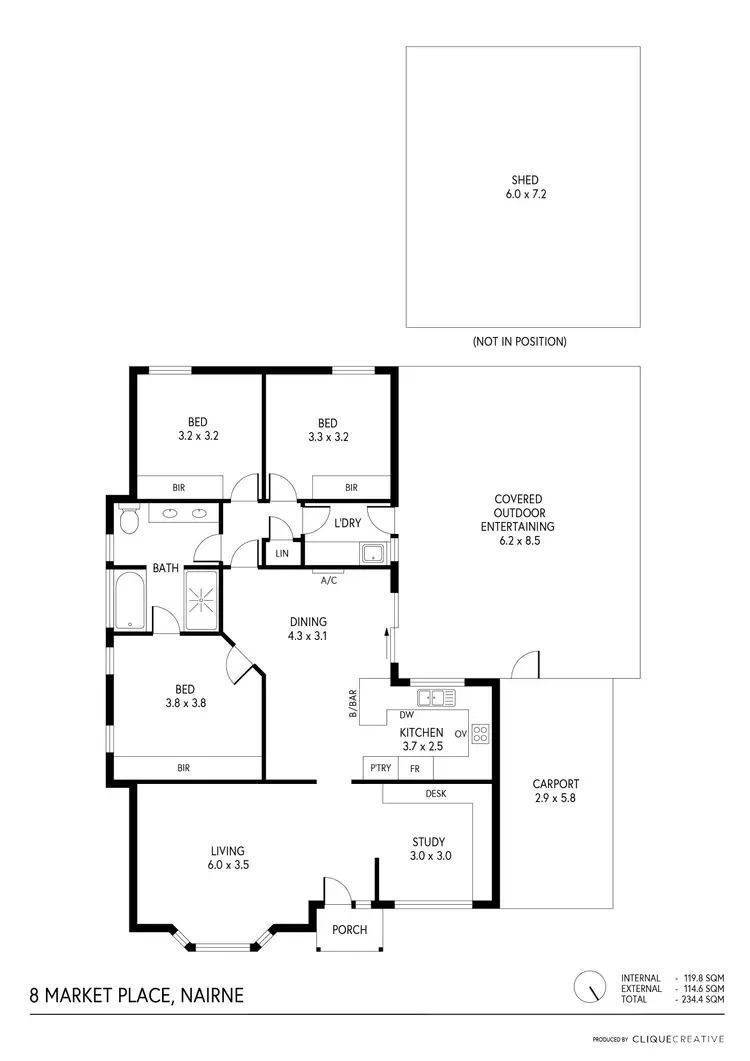Floorplan of Homely house listing, 8 Market Place, Nairne SA 5252