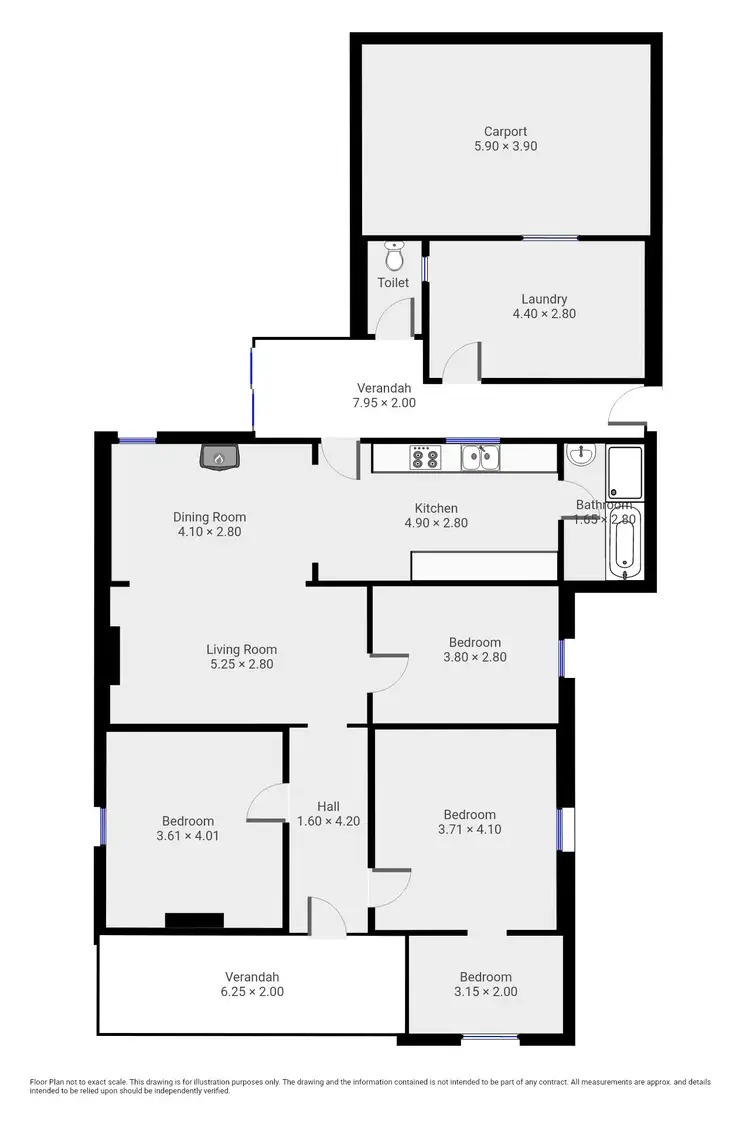 Floorplan of Homely house listing, 50 Bourke Street, Peterborough SA 5422