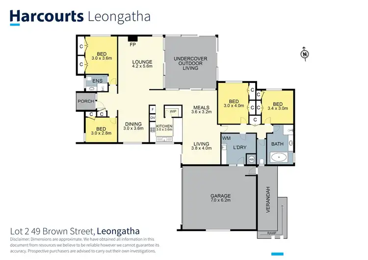 Floorplan of Homely house listing, Lot 2, 49 Brown Street, Leongatha VIC 3953