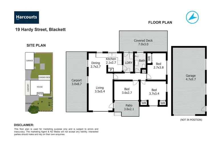 Floorplan of Homely house listing, 19 Hardy Street, Blackett NSW 2770