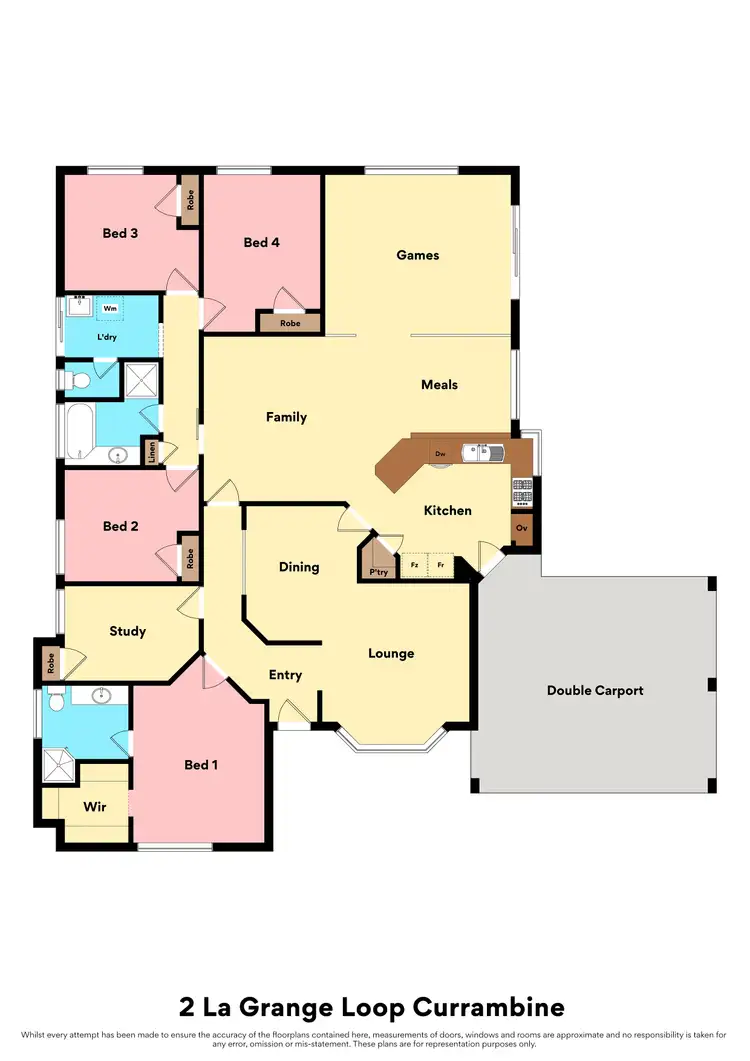 Floorplan of Homely house listing, 2 La Grange Loop, Currambine WA 6028